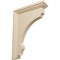 Ekena Millwork 2 1/2"W x 7"D x 10"H Large Thompson Wood Bracket, Rubberwood BKTW02X07X10TMRW - alternate 1